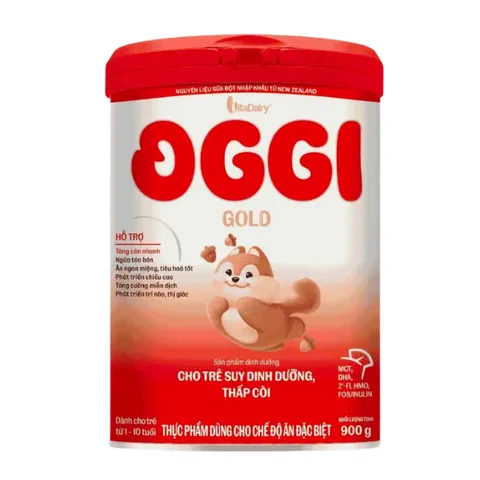 Sữa Bột OGGI Gold Lon 900g - Cho bé Suy Dinh Dưỡng, Thấp Còi (Mẫu Mới)