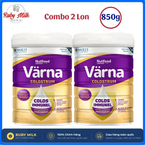 [Combo 2 Lon] Sữa bột Varna Colostrum Lon 850g,  tăng đề kháng bổ sung đầy đủ dinh dưỡng