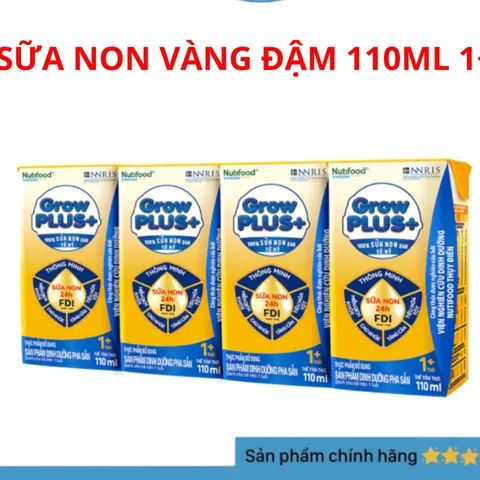 [1 LỐC] Sữa pha sẵn Nutifood Grow Plus Bạc/Grow plus đỏ, Grow plus vàng cho bé trên 1 tuối (110ml/180ml)