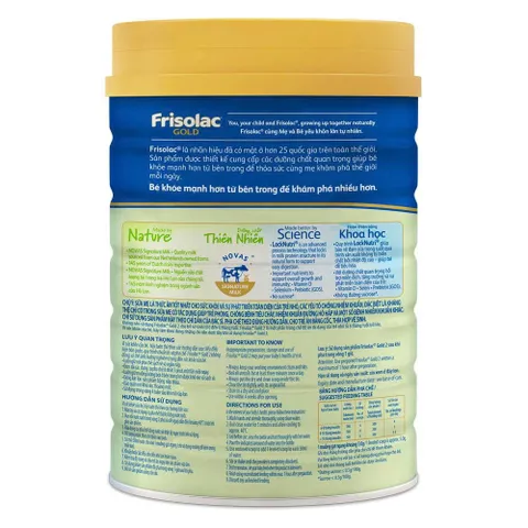 Sữa Bột Frisolac Gold số 2 Lon 800g (Cho bé 6 - 12 tháng)