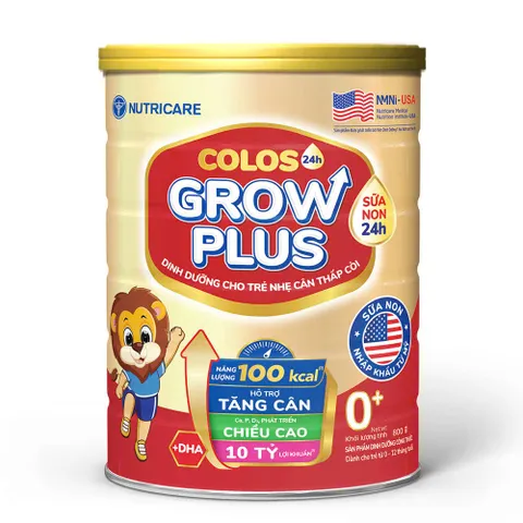 Sữa bột Nutricare Colos Grow Plus Opti Lon 850g