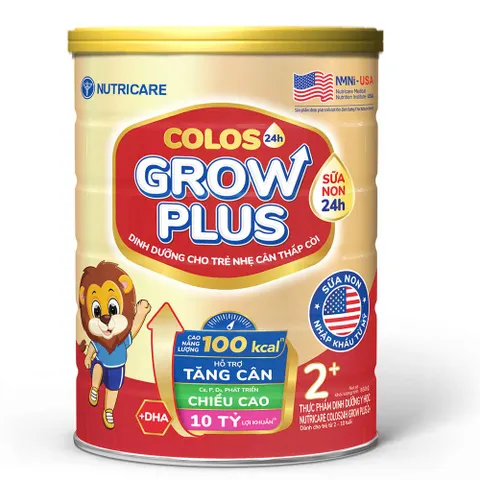 Sữa bột Nutricare Colos Grow Plus Opti Lon 850g