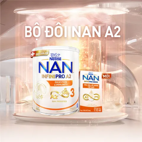 [Combo 2 Thùng] Thùng sữa pha sẵn Nestle NAN INFINIPRO GROW A2&HMO hỗ trợ tiêu hóa,đề kháng 110ml, 180ml