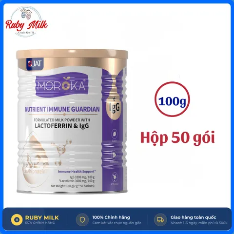 Sữa Lactoferrin Moroka Synbiotics Úc (50 Gói x 2g) Chính Hãng, Hỗ Trợ Tiêu Hóa Và Miễn Dịch Rubymilk 182
