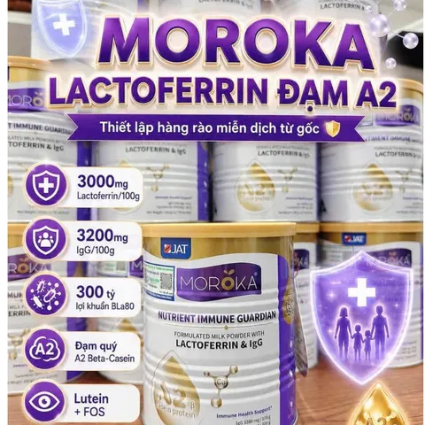 Sữa Lactoferrin Moroka Synbiotics Úc (50 Gói x 2g) Chính Hãng, Hỗ Trợ Tiêu Hóa Và Miễn Dịch Rubymilk 182