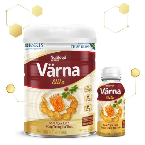 [Combo 2 Lon] Sữa Bột Nutifood Varna Elite Chứa Sâm Ngọc Linh Đông Trùng Hạ Thảo Lon 850G