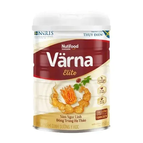 [Combo 2 Lon] Sữa Bột Nutifood Varna Elite Chứa Sâm Ngọc Linh Đông Trùng Hạ Thảo Lon 850G
