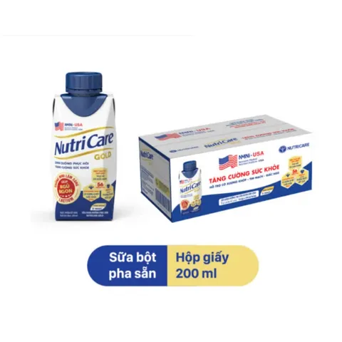 Combo 6 Hộp dùng thử Sữa Pha Sẵn NUTRICARE GOLD 200ML - Giúp Ngủ Ngon Hỗ Trợ Tim Mạch Cơ Xương Khớp Dễ Hấp Thụ Tiêu Hoá