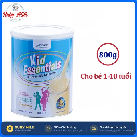 [Chính Hãng] Sữa Nestle Kid Essentials - Sữa Bột Công Thức Dinh Dưỡng Lon 800g - RubyMilk182