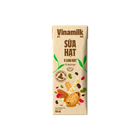 Thùng 24 Hộp Sữa 9 loại hạt Vinamilk Super Nut 180ml ít đường