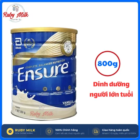 Sữa Ensure Úc Lon 850g