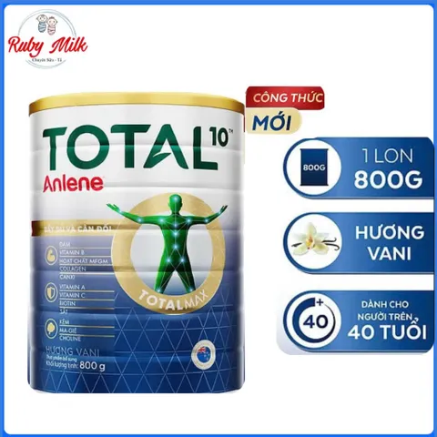 Combo 2 Lon Sữa bột bổ sung dinh dưỡng Anlene TOTAL 10 Lon 800g MẪU MỚI