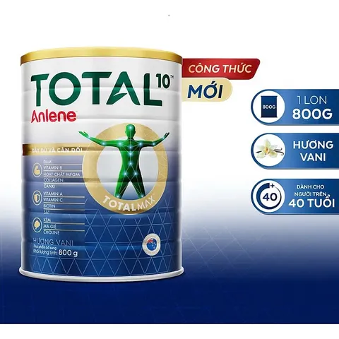Combo 2 Lon Sữa bột bổ sung dinh dưỡng Anlene TOTAL 10 Lon 800g MẪU MỚI