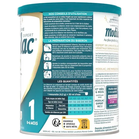 Sữa Modilac Expert Riz Lon 800g - Dành Riêng Cho Bé Dị Ứng Đạm Bò