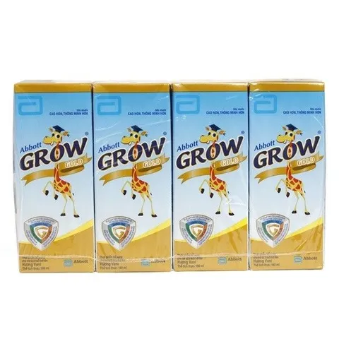 Lốc 4 Hộp Sữa Pha Sẵn Abbott Grow Gold Vani 110ml /180ml