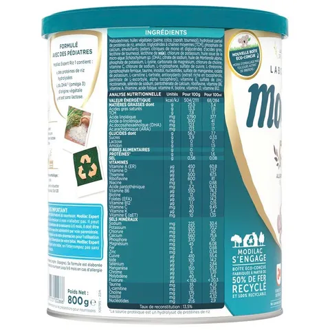 Sữa Modilac Expert Riz Lon 800g - Dành Riêng Cho Bé Dị Ứng Đạm Bò