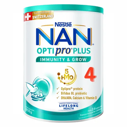Sữa Nan Optipro Plus 4 Lon 800g (Cho bé 2 - 6 tuổi)