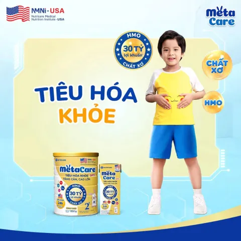 Sữa MetaCare Opti 800g – Dòng 0+ 1+ 2+ HMO, Tăng Cân, Tiêu Hóa Khỏe, Tăng Chiều Cao Cho Bé