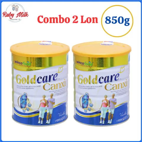 Combo 2 Lon Sữa Bột Wincofood Goldcare Canxi lon 850g