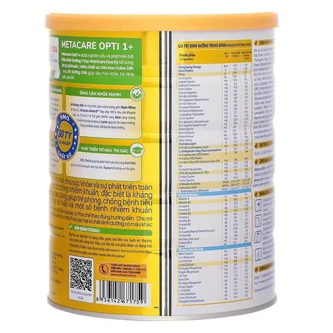 Sữa Bột Metacare Opti Vàng Lon 800g - Đủ Số Cho Bé