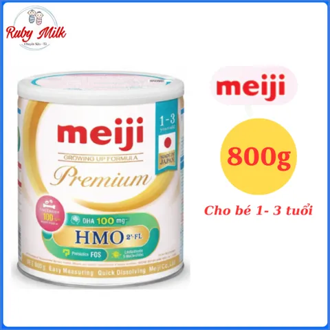 Sữa Bột Meiji Premium Lon 800g  - Sữa mới vị thanh nhạt dễ uống