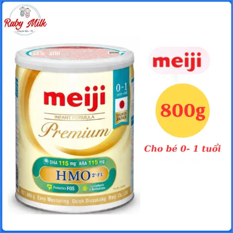 Sữa Bột Meiji Premium Lon 800g  - Sữa mới vị thanh nhạt dễ uống