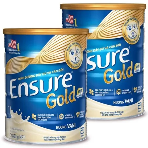 Combo 2 Lon Ensure Gold Hương Vani Lon 800g