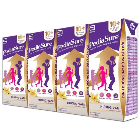 Thùng 48 hộp Sữa Pha Sẵn Pediasure 10+ cho trẻ từ 10 tuổi (180ml)