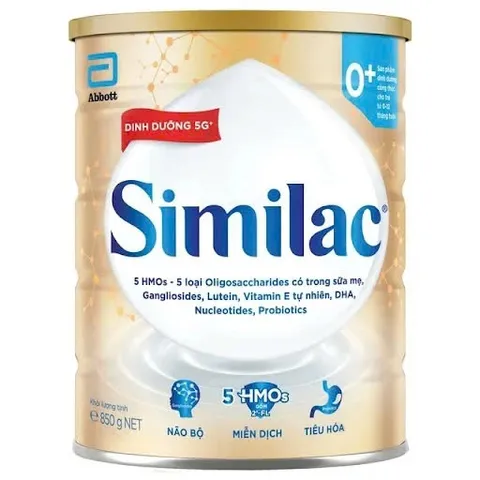 Sữa bột Similac 5G số 0+ Lon 800g (Cho bé 0-12 Tháng)