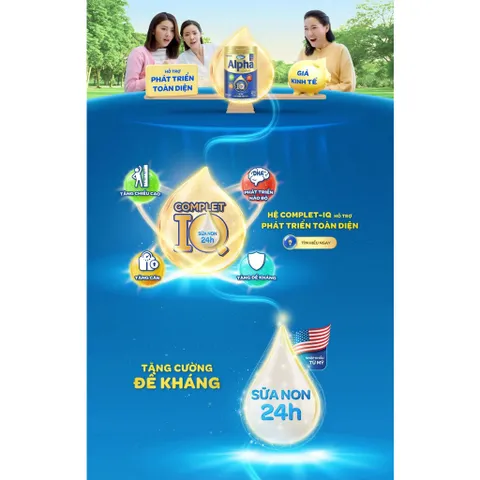 Sữa bột Dielac Alpha Gold 3  lon 1.4kg (cho trẻ từ 1 - 2 tuổi)