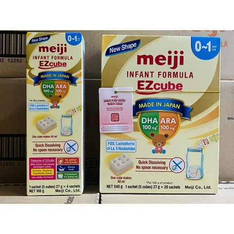 Sữa Meiji Infant Formula Hộp 4 Thanh 108g (Cho bé 0-12 tháng)