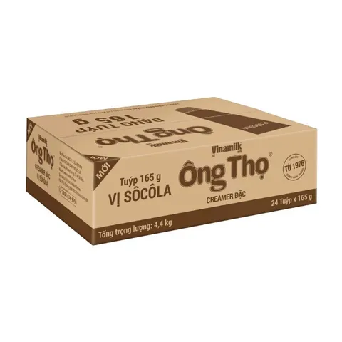 Combo 24 Tuýp Sữa Đặc Có Đường Ông Thọ Đỏ, Dâu, Socola Tuýp 165g