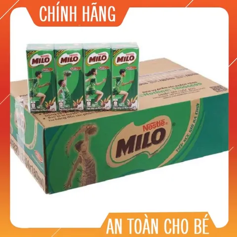 Thùng 48 Hộp Sữa MILO lúa mạch 180ml