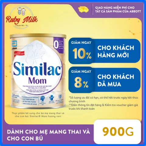 Sữa bầu Similac Mom Lon 800g Hương Vani