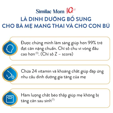 Sữa bầu Similac Mom Lon 800g Hương Vani