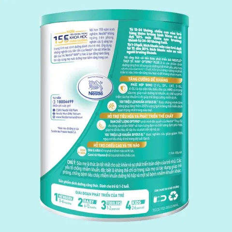 Sữa Nan Optipro PLUS 3 Lon 800g Cho bé 1-2 tuổi
