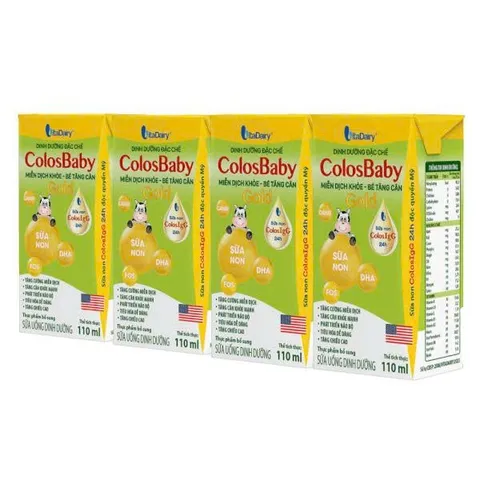 Lốc 4 Hộp Sữa Pha Sẵn Colosbaby Gold 110ml/180ml (Cho bé trên 1 tuổi)