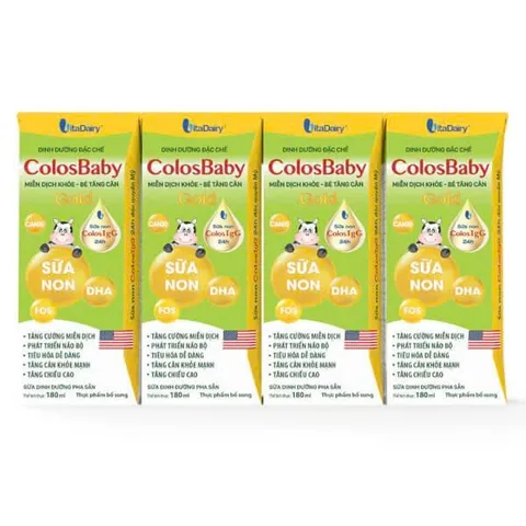Lốc 4 Hộp Sữa Pha Sẵn Colosbaby Gold 110ml/180ml (Cho bé trên 1 tuổi)
