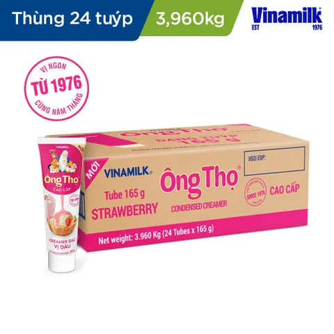 Sữa Đặc Có Đường Ông Thọ Tuýp Vị Dâu 165g
