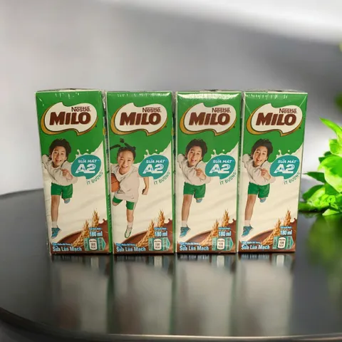 Lốc 4 Hộp Sữa Lúa Mạch Milo A2 180ml