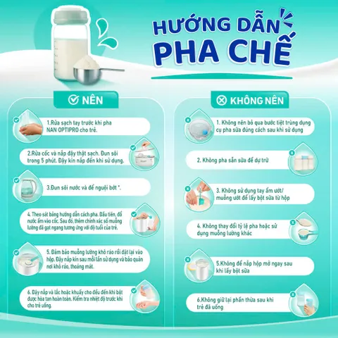 Sữa Bột Nan Optipro 4 lon 1.5kg Cho bé 2 - 6 tuổi