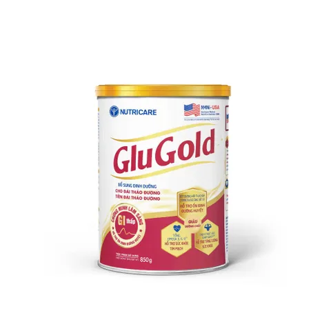 Sữa Bột Glucare Gold Lon 850g - Dinh dưỡng cho người tiểu (Mẫu Mới GLUGOLD)