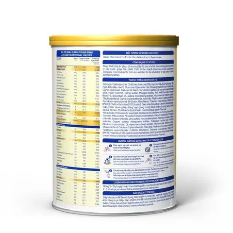 Sữa Bột Smarta Grow Opti 1+ Lon 850g Phát Triển Chiều Cao Cho Bé (Mẫu mới)
