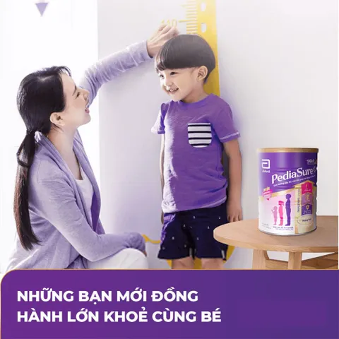 Sữa Bột Pediasure Lon 1,6kg Vani Ít Ngọt