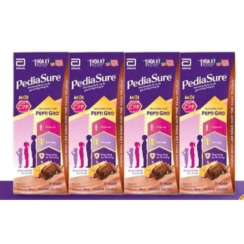 Lốc 4 Hộp Sữa Pha Sẵn Pediasure Socola 180ml