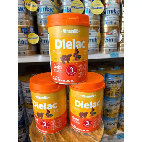 Sữa bột Dielac Alpha Gold 3 Lon 850g (cho trẻ từ 1 - 2 tuổi)