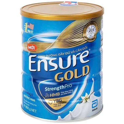 Combo 2 Lon Sữa Bột Ensure Gold hương Vani Ít Ngọt Lon 800g
