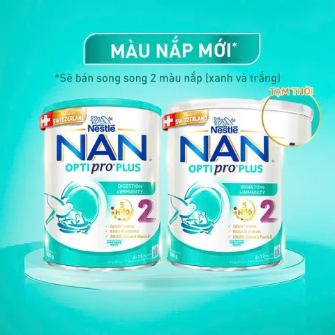 Sữa Nan Optipro Plus số 2 Lon 800g (Cho bé 6 - 12 tháng) GIAO MẪU NGẨU NHIÊN