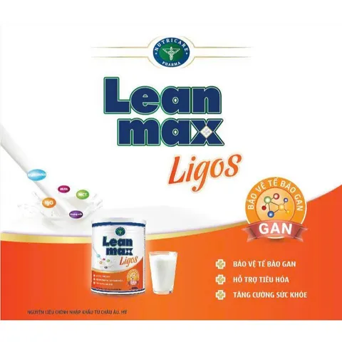 Sữa Bột LeanMax Ligos Lon 900g - Dinh Dưỡng Cho Người Bệnh Gan