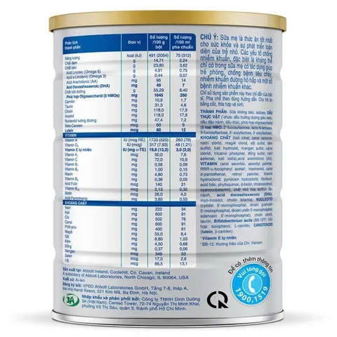 Sữa Similac Total Protection 1+ Lon 800g (cho bé 1-2 tuổi)